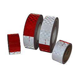 10 Foot Roll  Reflective Conspicuity Tape wihte red 3m=10’ CCC=DOT-C2 10pcs 