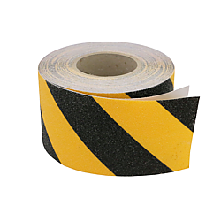 FindTape AST-35 Premium Anti-Slip Non-Skid Tape [Hazard Stripe, 60 grit]
