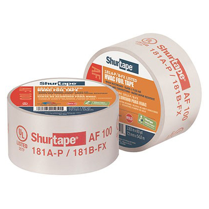 Shurtape AF-100 Aluminum Foil Tape [UL 181 A &amp; B listed / Linered]