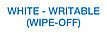 White - Write-On/Wipe-Off