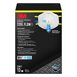 3M N95 Cool Flow Valve Particulate Respirator (SKU 8511)