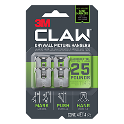 3M CLAW Drywall Picture Hangers [25 lbs.]