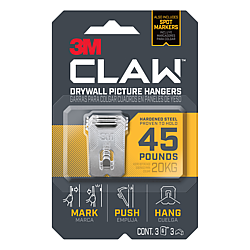 3M CLAW Drywall Picture Hangers [45 lbs.]