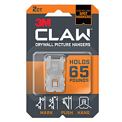 3M CLAW Drywall Picture Hangers [65 lbs.]