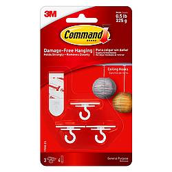 3M CMD-CH Command Ceiling Hooks [Removable]