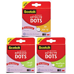 3M 010 Scotch Permanent Adhesive Dots [Double-Sided]