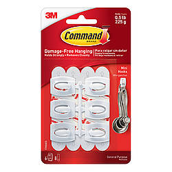 3M CMD-MH Command Mini Hooks [Removable]