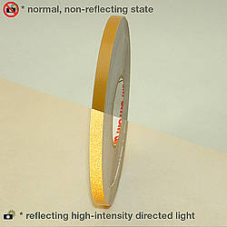 3/8 in JVCC MPF-01 Metalized Polyester Film Tape x 72 yds. Gold 