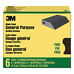 3M Single Angle General Purpose Sanding Sponge [Fine]