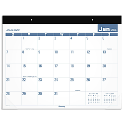 At-A-Glance 2024 Easy-to-Read Desk Pad Calendar
