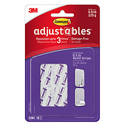 Command Adjustables Repositionable Refill Strips