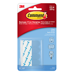 Command Small Clear Refill Strips [Removable]