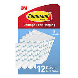 Command Medium Clear Refill Strips [Removable]