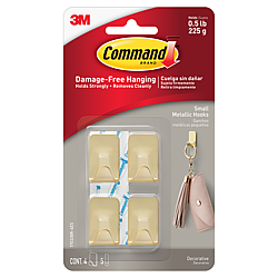 Command Small Metallic Hooks [Removable]