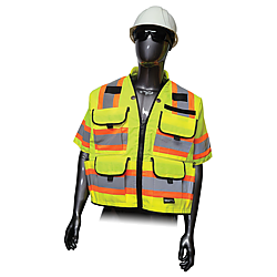 DW SitePro SITEGEAR Premium Surveyor Safety Vest [Class 3]