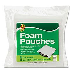 Duck Brand Foam-Pouches White Foam Square Pouches
