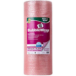 Duck Brand Large Bubble Wrap Roll, 5/16 Large Bubble Cushioning, 12 x  100', Perforated Every 12 (1061909)