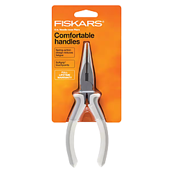 Fiskars Precision Needle-Nose Pliers [Comfortable Handles]