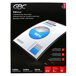 GBC EZUse Thermal Laminating Pouches