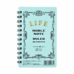 Life Noble Note Ruled Mini Ring Notebook