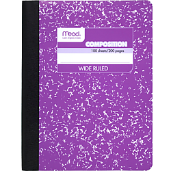 Mead Color Composition Books, Wide Ruled (Square Deal)