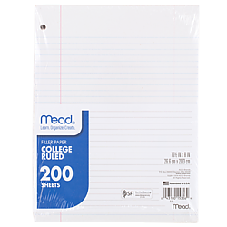 Mead Standard Filler Paper [College Ruled]
