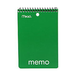 Mead Top Bound Spiral Memo Book [College Ruled]