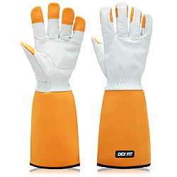 Muveen Thorn-Proof Leather Gardening Gloves [DEX FIT FG310]