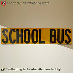 Oralite Microprismatic Conspicuity School Bus Signs (V99-SIGN)