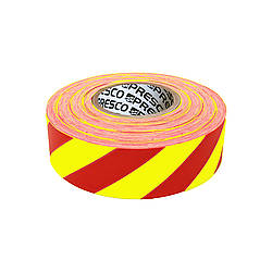 Neon Pink and Light Pink Stripes Presco Stripe Patterned Roll Flagging Tape x 50 yds. 1-3/16 in 