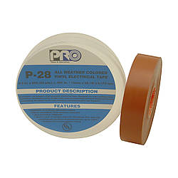 Pro Tapes All-Weather Colored Electrical Tape [Canister-Packed] (P-28)
