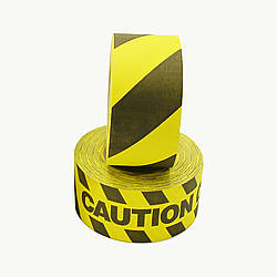 Black with Yellow stripes JVCC HZ-8 Hazard Warning Tape x 18 yds. 6 mils thick : 1/2 in 