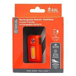 SOL Venture Rechargeable Headlamp