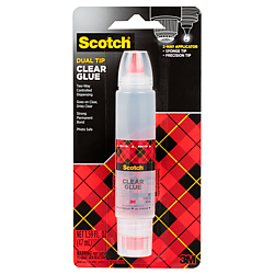 Scotch Dual Tip Clear Glue [Photo Safe]