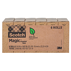 Scotch Magic Greener Tape Rolls [Invisible Matte Finish]