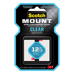 Scotch Mount Clear Double-Sided Mounting Squares