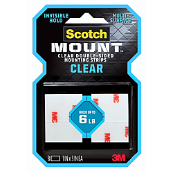 Scotch Mount Clear Double-Sided Mounting Strips