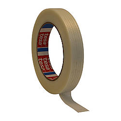 White 1 in Intertape RG300 Utility Grade Filament Strapping Tape x 60 yds.