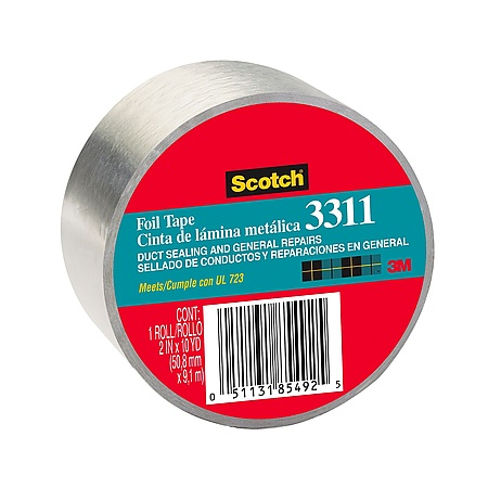 3M 3311 Scotch Aluminum Foil Tape [Linered]