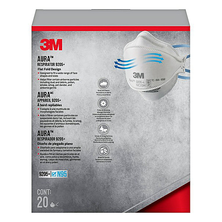 3M Aura Particulate Respirator Mask N95 (9205+)