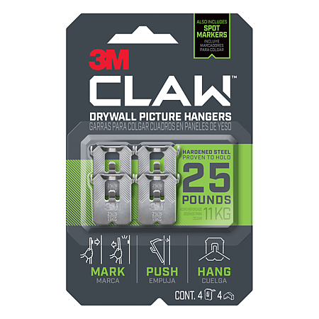 3M CLAW Drywall Picture Hangers [25 lbs.]