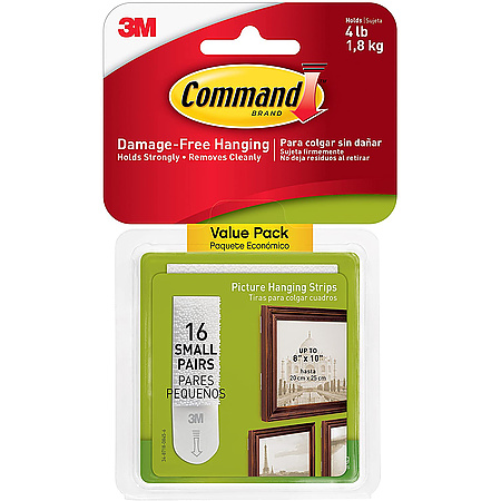 Command Small Picture Hanging Strips [Removable]