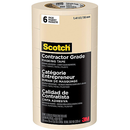 3M 2020 Scotch Contractor Grade Masking Tape