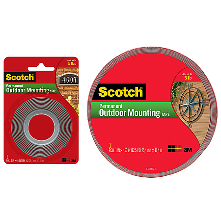 Scotch® Outdoor Mounting Tape 4011-Long 1 in x 450 in 
