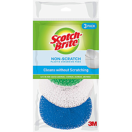 Scotch-Brite Non-Scratch Plastic Scrubbing Pads