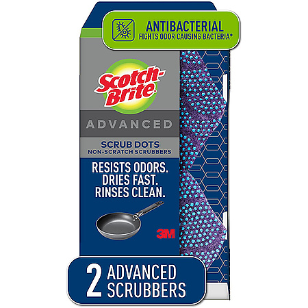 Scotch-Brite Advanced Scrub Dots Non-Scratch Scrubbers