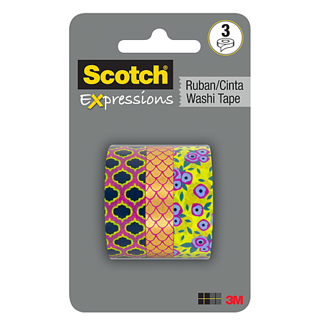 Scotch Expressions Washi Crafting Tape [3-Pack]