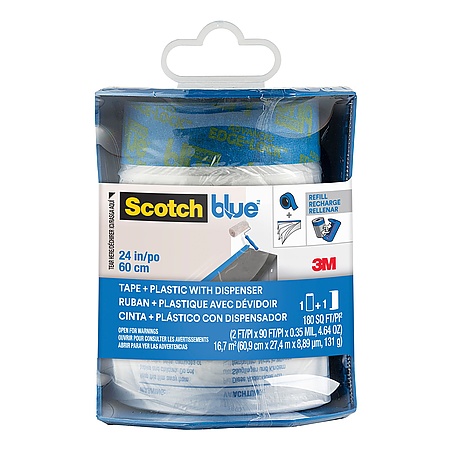 ScotchBlue Tape + Plastic Film with Dispenser