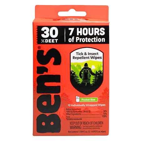 Ben's 30 Tick & Insect Repellent Wipes