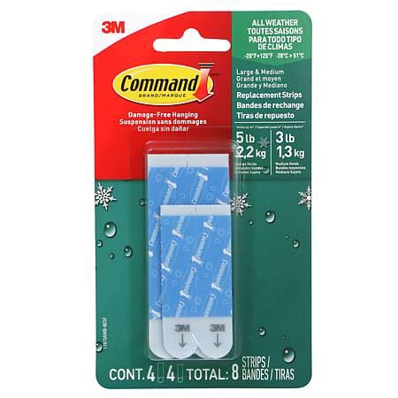 Command All Weather Refill Strips Variety Pack [Removable]